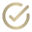Gold checkmark